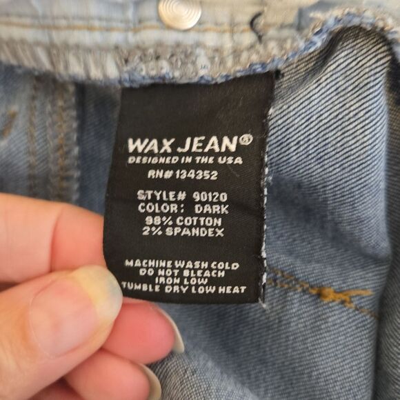 WAX JEAN Womens Jeans Y2K Distressed Destructed Skinny, Juniors Size 11 - Picture 12 of 15